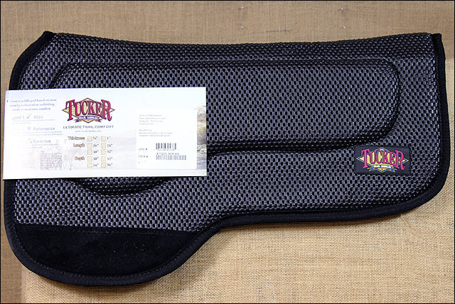 New Tucker Horse Tack Full Tacky Too Durable Saddle Pad Black