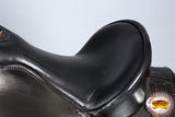 HILASON Western Horse Saddle American Leather Treeless Trail Pleasure | Barrel for Horses