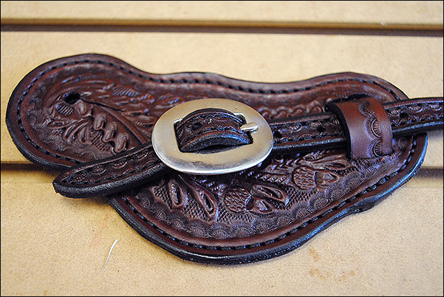 Circle Y Acorn Tool Spur Straps Walnut