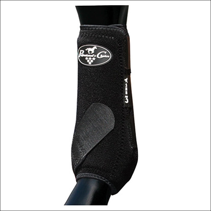 Medium Professional Choice Medicine Horse Leg Boots Smb 3 Value Black - Hilason