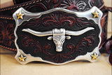 26 In Hilason Hand Tooled Western Leather Mens Womens Belt