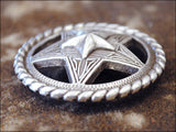 1.5 In Western Nickle Plated Round Conchos Hilason
