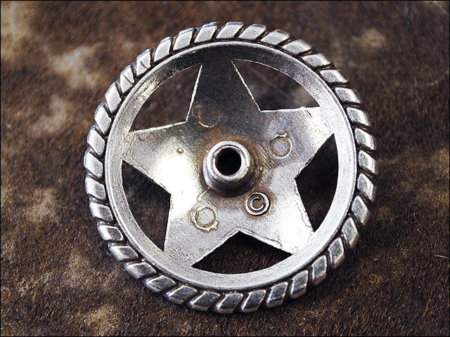 HILASON Packs Western Nickel Plated Round Conchos Color | Bridle Concho Slotted