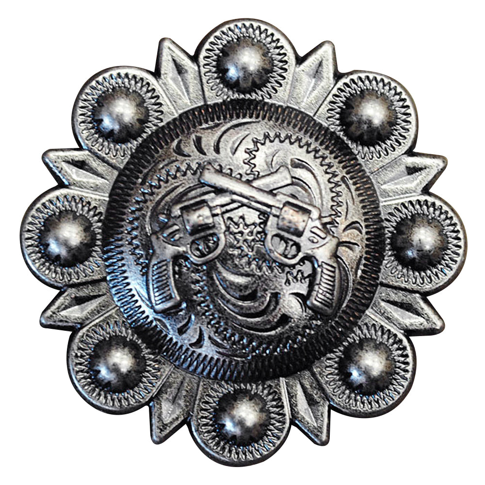 Conchos Screw Back, Handmade Concho Sterling Silver, Bridle Rosettes, 1.50,  Conchos For Belts, Conchos Guitar Strap Conchos For Leather