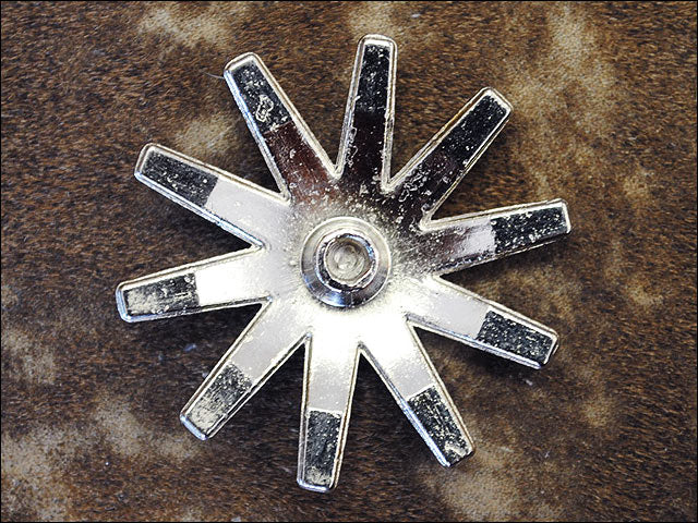 HILASON Western Screw Back Concho Clear Spur Bling Headstall Tack Cowgirl | Belt Slotted Conchos