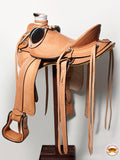 Western Horse Wade Saddle American Leather Ranch Roping Tan