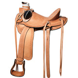 Western Horse Wade Saddle American Leather Ranch Roping Tan