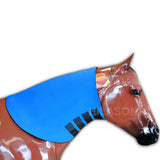 Large Blue Hilason Heavy Duty Horse Neoprene Neck Sweat Wrap Grooming Tack - Uhorse