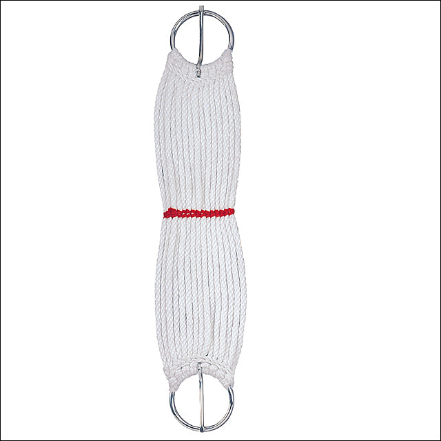 26 Inch Weaver Leather H. Tk. White Rayon 15 Strand Pony Cinch Girth – by Hilason – Cowboy and equestrian accessories