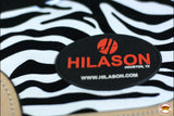 Hilason Western Wool Felt Horse Saddle Pad Zebra Print Leather