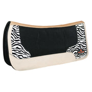HILASON Western Wool Felt Horse Saddle Pad W/ Distressed Wear Leather | for Horses