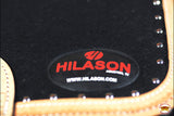 Hilason Western Wool Felt Horse Saddle Pad With Leather Border Black