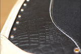 HILASON Western Wool Felt Horse Saddle Pad W/ Distressed Wear Leather | for Horses