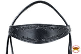 HILASON Western Horse Headstall Breast Collar Set Tack Genuine American Leather | For Horses Headstalls