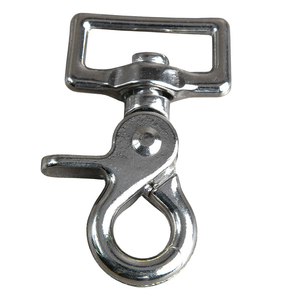 Trigger Snap 1" Inch Square Eye Swivel Nickle Plate Industrial Grade Rust Resistant Pair - Uhorse