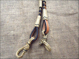 50 In Rawhide Romal Reins Western Braided Leather Show Horse Tan Hilason