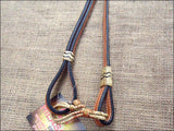 50 In Rawhide Romal Reins Western Braided Leather Show Horse Tan Hilason