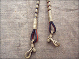 HILASON Western Genuine Leather Rawhide Horse Show Romal Reins