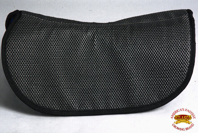 HILASON 28" X 26" Anti Slip Round Contoured Horse Saddle Pad Royal Blue