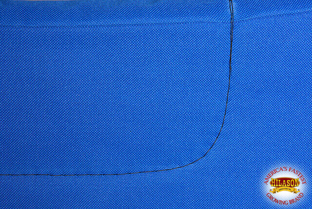 HILASON 28" X 26" Anti Slip Round Contoured Horse Saddle Pad Royal Blue