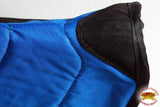 HILASON 28" X 26" Anti Slip Round Contoured Horse Saddle Pad Royal Blue