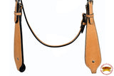 HILASON Western Horse Headstall Breast Collar Set Tack Genuine American Leather