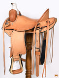 Western Horse Saddle American Leather Ranch Roping Trail Hilason Tan