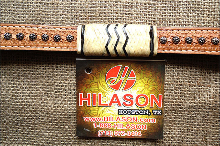 HILASON Western Horse Headstall Breast Collar Set Tack American Leather | Headstall Bridle for Horses Western | Horse Headstall Bridle | Western Headstalls Bridle for Horses