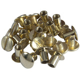 2 Pack 1/2 In. Western Horse Saddle Tack Chicago Brass Plated Screw - Uhorse