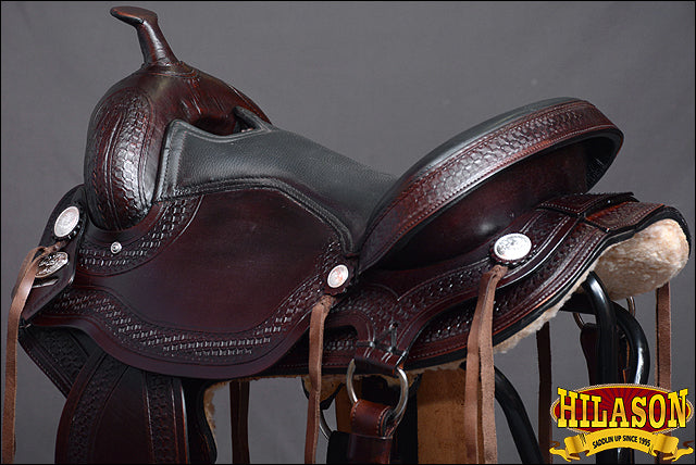 18 In Hilason Western Gaited Flex Trail Pleasure Endurance Horse American Leather Saddle