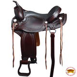 18 In Hilason Western Gaited Flex Trail Pleasure Endurance Horse American Leather Saddle