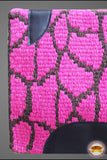 Hilason Horse Western Saddle Blanket New Zealand Wool Pink