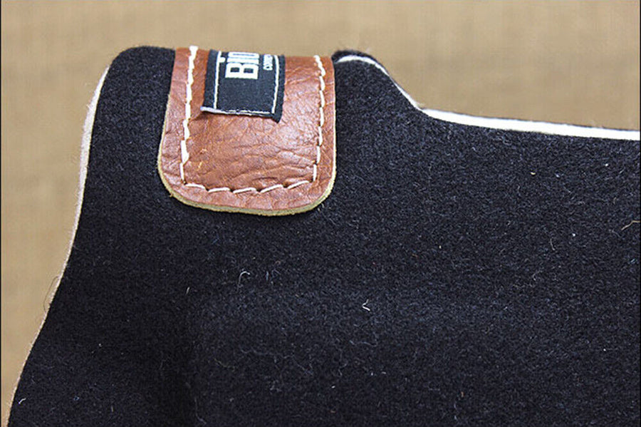 30X32 Classic Equine Biofit Virgin Wool Horse Saddle Shim Pad Black
