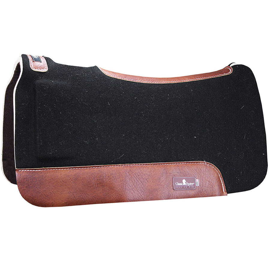 30X32 Classic Equine Biofit Virgin Wool Horse Saddle Shim Pad Black