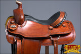 HILASON Western Horse Saddle American Leather Ranch Roping Trail Tan Kote | Hand Tooled | Horse Saddle | Western Saddle | Wade & Roping Saddle | Horse Leather Saddle | Saddle For Horses