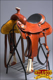 Western Horse Saddle American Leather Ranch Roping Trail Hilason Tan Kote