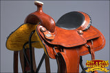 HILASON Western Horse Saddle American Leather Ranch Roping Trail Tan Kote | Hand Tooled Wade & For Horses