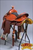 HILASON Western Horse Saddle American Leather Ranch Roping Trail Tan Kote | Hand Tooled Wade & For Horses