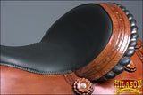 Western Horse Saddle American Leather Ranch Roping Trail Hilason Tan Kote