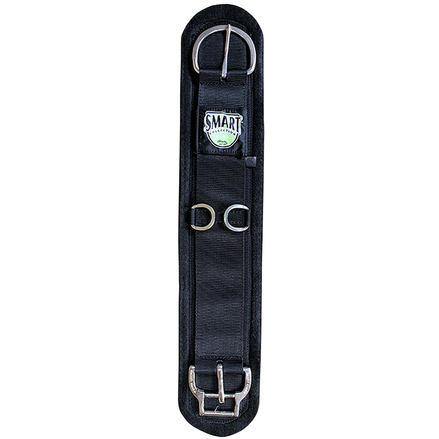 34 In. Black Felt Lined Straight Horse Cinch Roll Snug Buckle - Uhorse