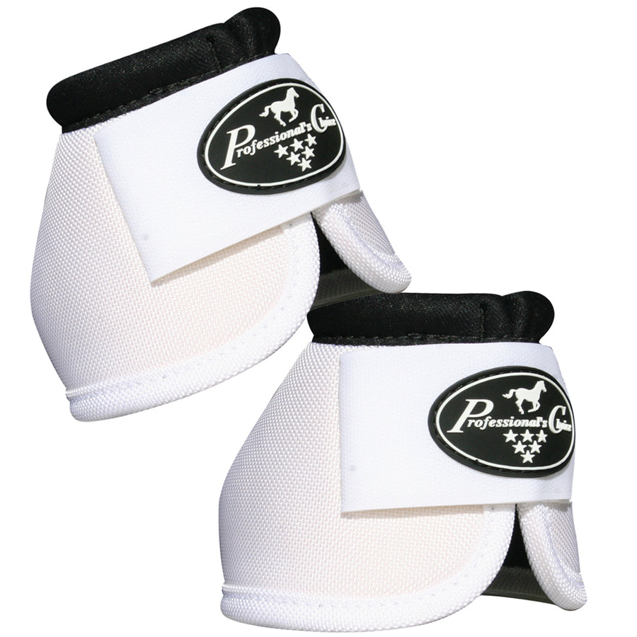 Large Professional Choice Tack Ballistic Overreach Horse Bell Boots White - Uhorse