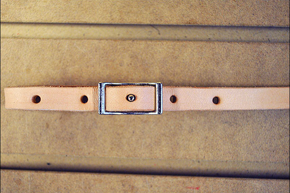 U-Hilason Western Tack Cinch Connector Russet Leather Strap 1/2 X 18 Inch