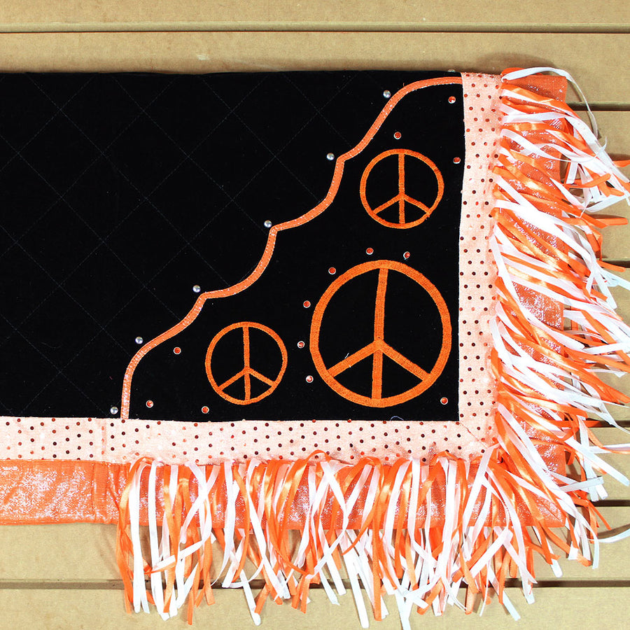 Sb422-F Hilason W. Show Barrel Racing Rodeo Saddle Blanket Pad Peace by Hilason – Cowboy and equestrian accessories
