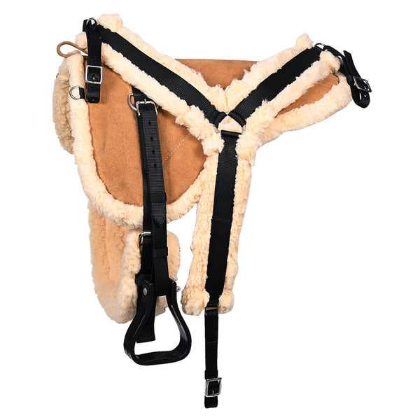 Hilason Western Horse Suede Leather Bareback Pad, Breast Collar and Girth - Uhorse