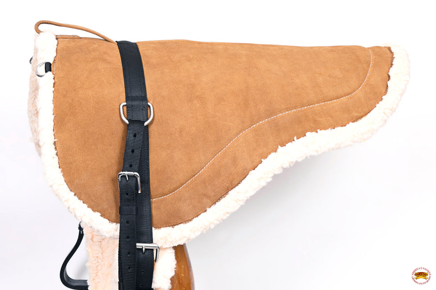 HILASON Western Regular Size Bareback Pad | Breast Collar and Girth Saddle Pads Baretek Riding for Horses