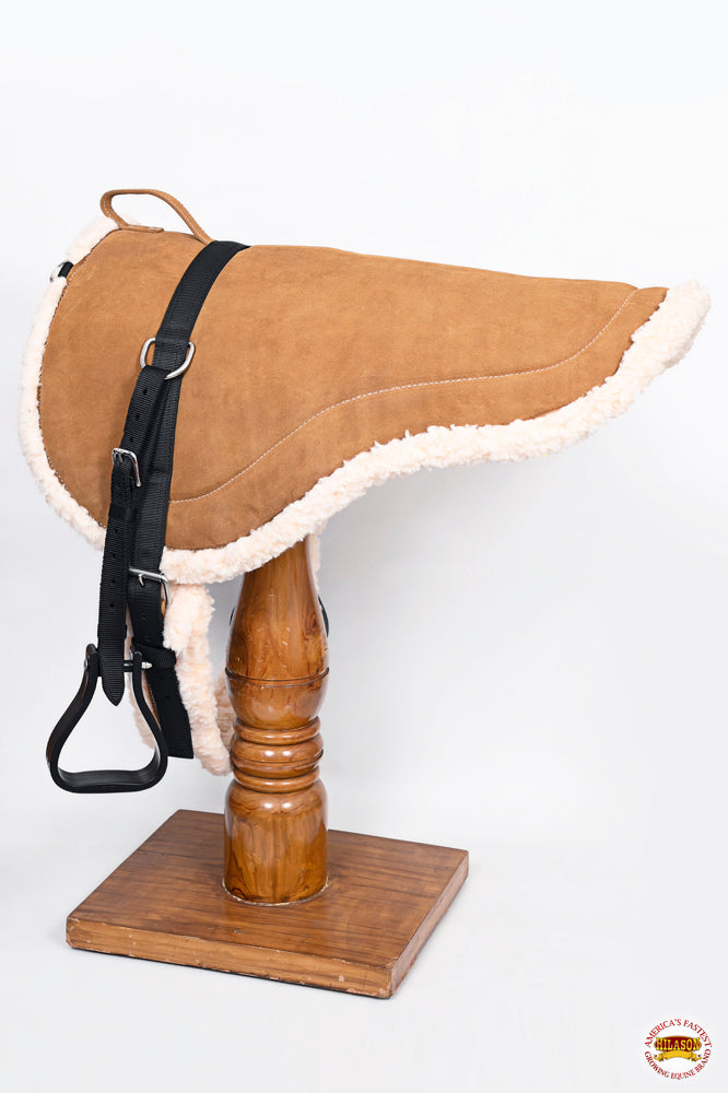 HILASON Western Regular Size Bareback Pad | Breast Collar and Girth Saddle Pads Baretek Riding for Horses