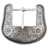 Hilason Western Horse Tack Die Cast Belt Buckle Silver Plated Concho