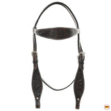 HILASON Western Horse Headstall Breast Collar Set Tack Genuine American Leather