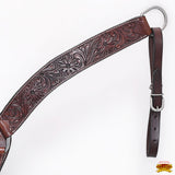HILASON Western Horse Headstall Breast Collar Set Tack Genuine American Leather | For Horses Headstalls