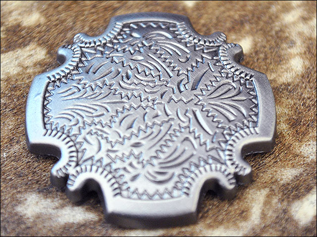 HILASON Western Screw Back Concho Antique Silver Finish Floral Berry Saddle | Belt Slotted Conchos